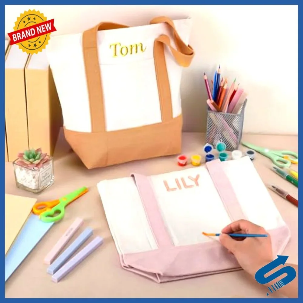 Mini Canvas Tote Bags Heavy Duty Reusable Blank DIY Shopping Bag Bulk